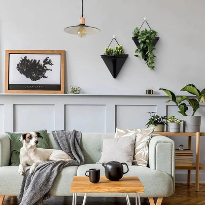 Wall Mounted Triangle Plant Flower Pot Nordic Ceramic 