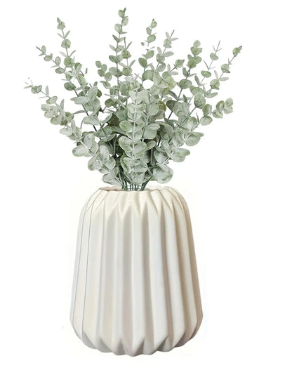 White Ceramic Vase For Modern Minimalism Home Decor 