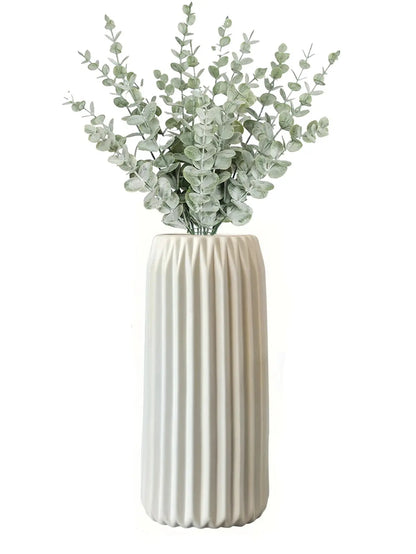 White Ceramic Vase For Modern Minimalism Home Decor 